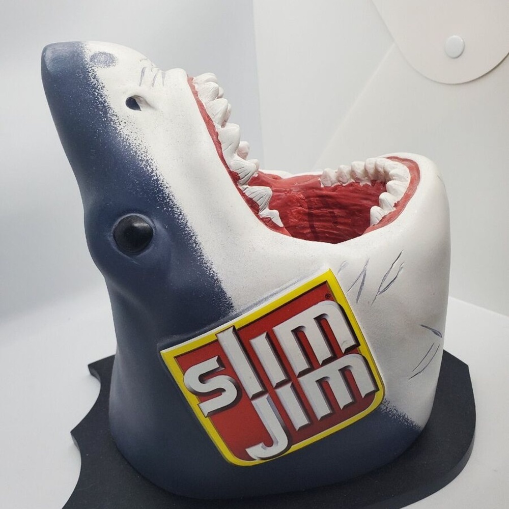 Great white slim Jim shark head display